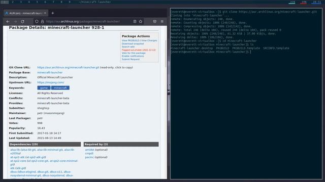 How to Install Minecraft on Arch Linux смотреть онлайн