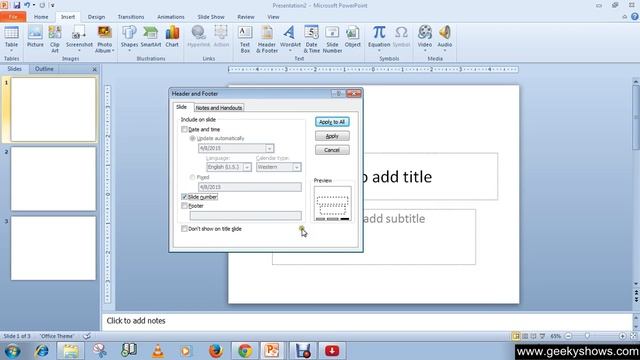 Microsoft PowerPoint 2010 Footer with Confidential Clause, Page number смотреть онлайн