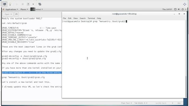 Modify the system bootloader RHEL7 смотреть онлайн
