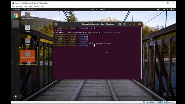 Ubuntu create folder in command line | 5-Minute DevOps смотреть онлайн