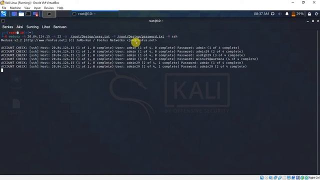 Bruteforce SSH Login Menggunakan Medusa смотреть онлайн