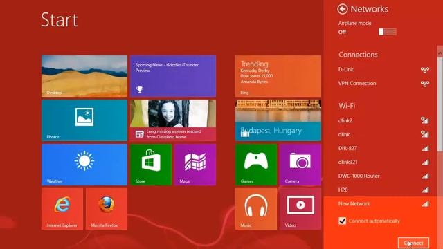 How to connect wireless in Windows 8 смотреть онлайн