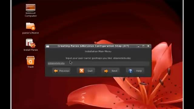 Parsix GNU/Linux 2.0r0-Test-1 - Installation смотреть онлайн
