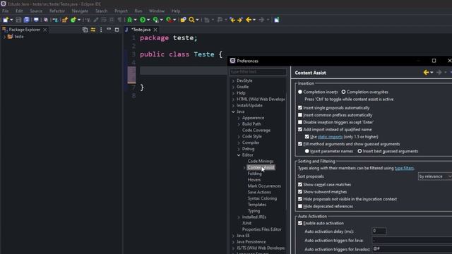 09 - Habilitando Intellisense na IDE Eclipse смотреть онлайн