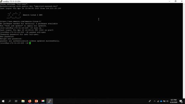 Custom password to Linux EC2 User смотреть онлайн