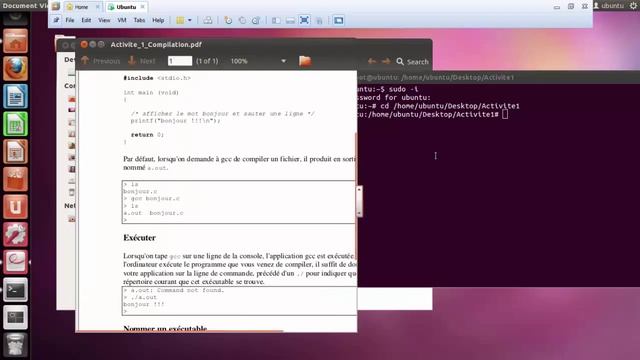 Activité 1 Compilation : gcc linux смотреть онлайн