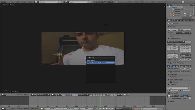 Basics of Motion Tracking Part #1 - Blender 3D - 2.63 - Linux смотреть онлайн