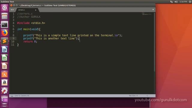 Errors in C Program | C Programming with Linux (Sinhala) смотреть онлайн