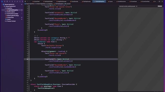 SwiftUI 3: Text Field Alignment смотреть онлайн