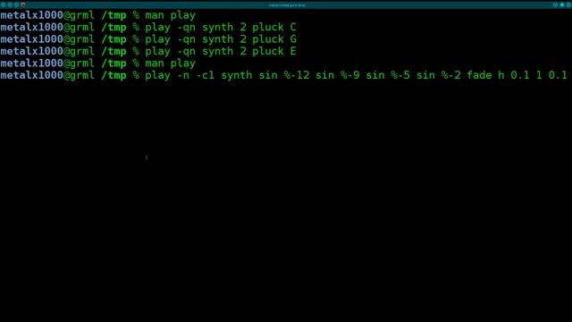 Play Synth Notes in the Linux Shell BASH смотреть онлайн