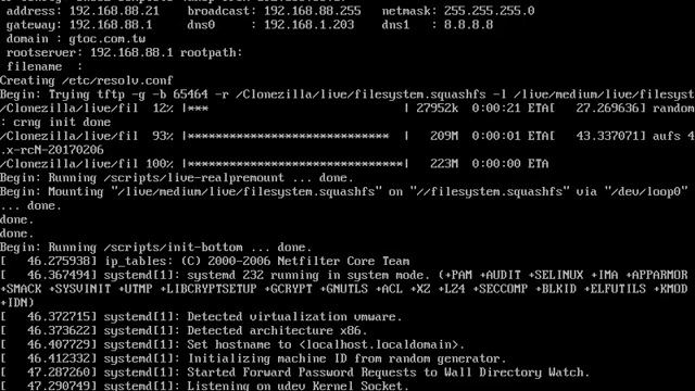 Clonezilla PXE Boot смотреть онлайн
