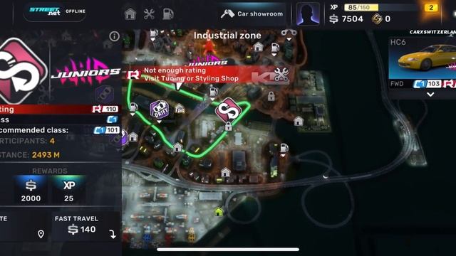 CarX Street iOS, Android beginner | tutorial race mission Wild Juniors club #part3 смотреть онлайн