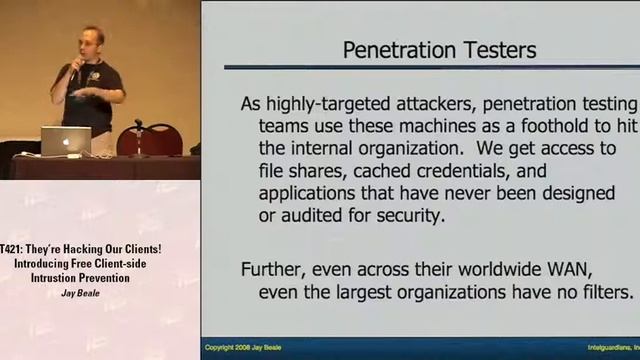 DEF CON 16 - Jay Beale: They're Hacking Our Clients! смотреть онлайн