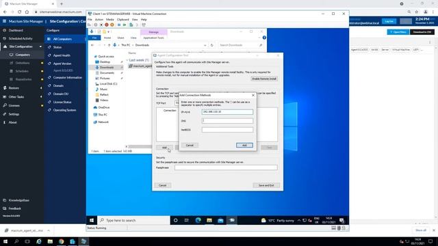 Installing the Agent manually then adding that computer to Site Manager смотреть онлайн