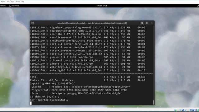How to Upgrade Fedora Linux Workstation from 38 to 39 Command Line (CLI) dnf - walkthrough смотреть онлайн
