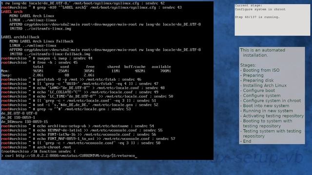 Arch Linux installation recording to kernel 6.7.7-arch1-1 (testing) смотреть онлайн