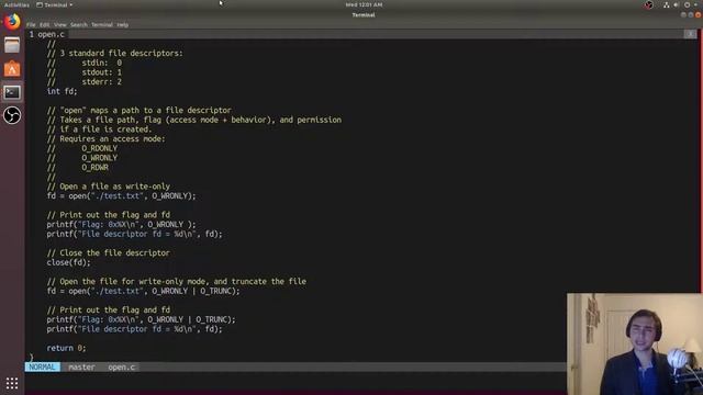 Systems Programming: File I/O Open and Close смотреть онлайн