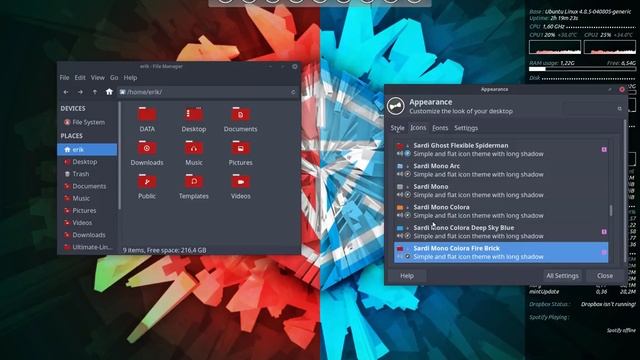 linux mint 18 xfce 26 let us go over ALL sardi icons 62 icon sets!!! смотреть онлайн