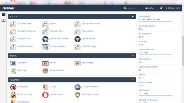cPanel Arayüz Tanıtımı - cPanel Kullanımı Öğreniyoruz #1 смотреть онлайн