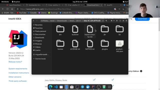 CONFIGURANDO O LINUX PARA TRABALHAR COM JAVAFX + IntelliJ смотреть онлайн
