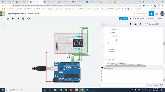 Seven Segment Display - Couting 0-99 on the displays смотреть онлайн