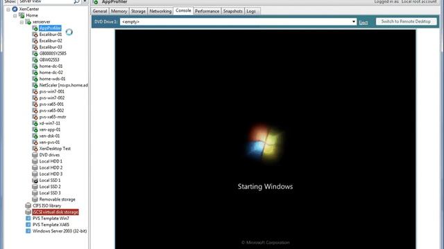 Booting a Windows 7 VM on XenServer.avi смотреть онлайн