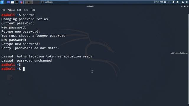 how to change root password of kali linux смотреть онлайн