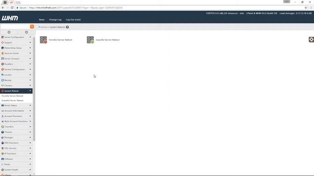 How to reboot your server using your WHM panel. смотреть онлайн