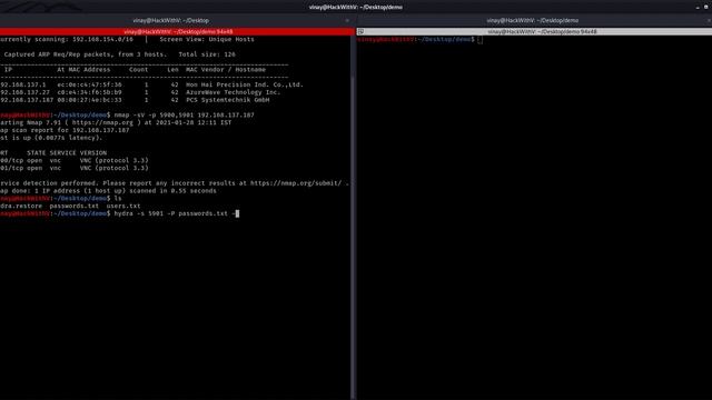Cracking VNC Password Using Hydra | Password Cracking | HackWithV смотреть онлайн