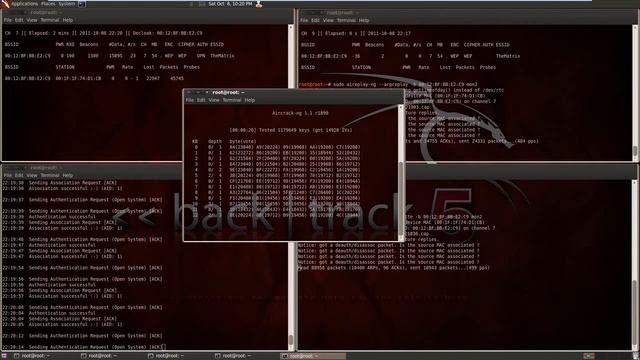 How to crack WEP using Backtrack 5 смотреть онлайн