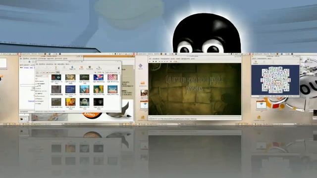 Linux Desktop with Compiz смотреть онлайн