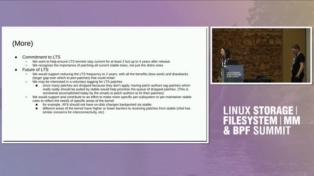 Filesystem backporting to stable and other LTS woes- Leah Rumancik, Chandan Rajendra, Amir Goldstei смотреть онлайн