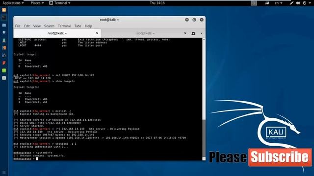 Easy Exploit Windows using PowerShell attack смотреть онлайн