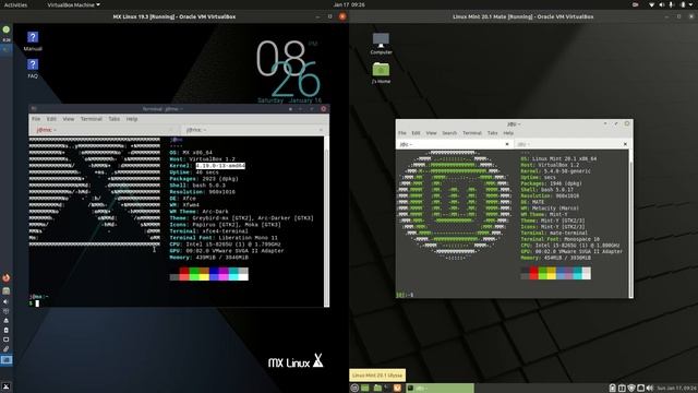 MX Linux 19.3 vs Linux Mint 20.1 смотреть онлайн