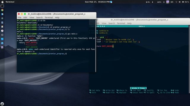 compilation c sous linux смотреть онлайн