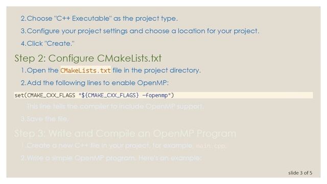 Setting Up a Basic OpenMP Project in CLion смотреть онлайн