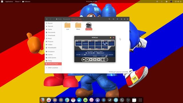 RYMCast Mega Drive/Genesis VGM/VGZ Music Player on Linux. смотреть онлайн