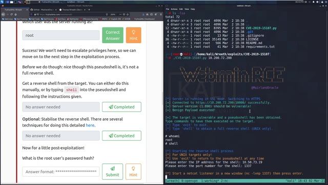 TryHackMe Wreath Official Walkthrough Task 6: Webserver - Exploitation смотреть онлайн