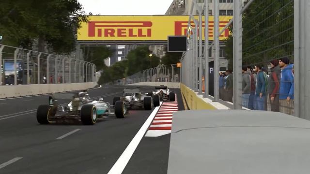 F1 2016 game European GP (Full race replay) смотреть онлайн