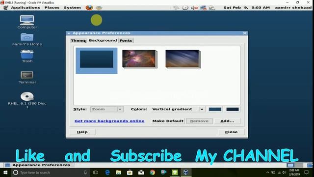 how to change theme,font and background in Redhat linux смотреть онлайн