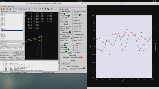 Automatic Feedrate, Stop Spindle Stalls, LinuxCNC Adaptive Feed Rate смотреть онлайн