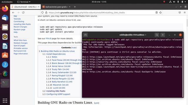 Instalacion de GNU Radio en Linux (Maquina Virtual) смотреть онлайн