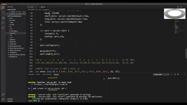 RISC-V assembly to set stack pointer during flash boot prior _start entry point for embedded rust смотреть онлайн