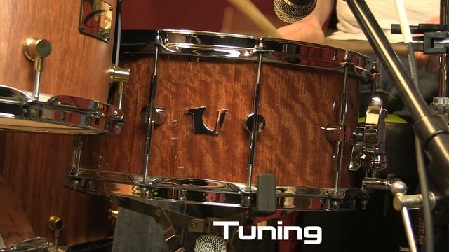 Unix Drums Bubinga Stave Snare Drum 14x7 смотреть онлайн