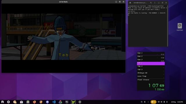 Jet Set Radio Linux Autosplitter demonstration смотреть онлайн
