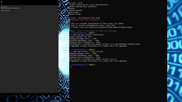 WSL Kali-Linux Unable to isntall Kex or kali-win-kex in Kali-Linux in windows. WSL Kex 2023 смотреть онлайн