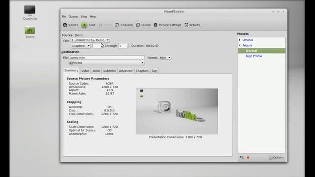HandBrake for Linux Mint 17 - Transcode DVD, Blueray, Video and Audio смотреть онлайн