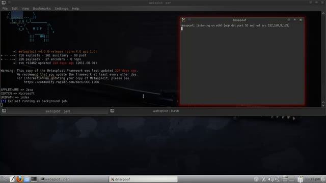 WebSploit Toolkit - Java Applet Attack смотреть онлайн