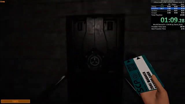 SCP: Secret Lab Escape in 2:11.267 (Random Seed, Older Versions) смотреть онлайн